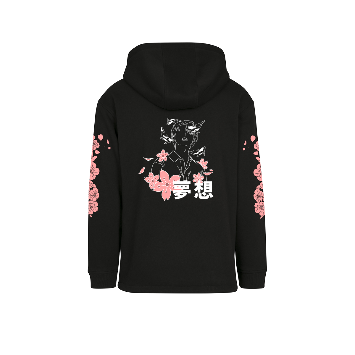 Japan Collection Lotus Half Zip Hoodie