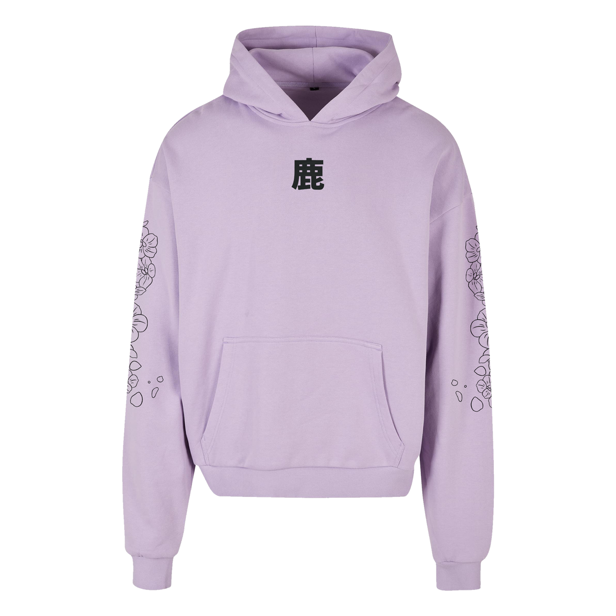 HOODIE-OVERSIZED_JAPAN_LOTUS_FRONT_LILAC Japan Collection Lotus Oversized Hoodie