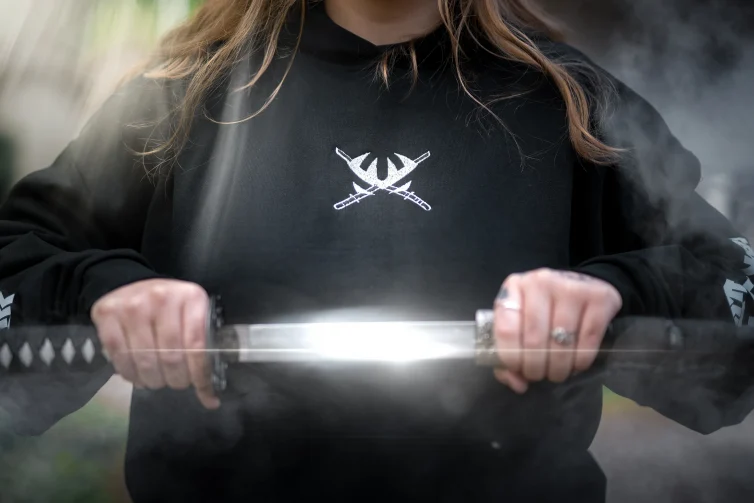 Japan Collection Clouds Oversized Hoodie Black