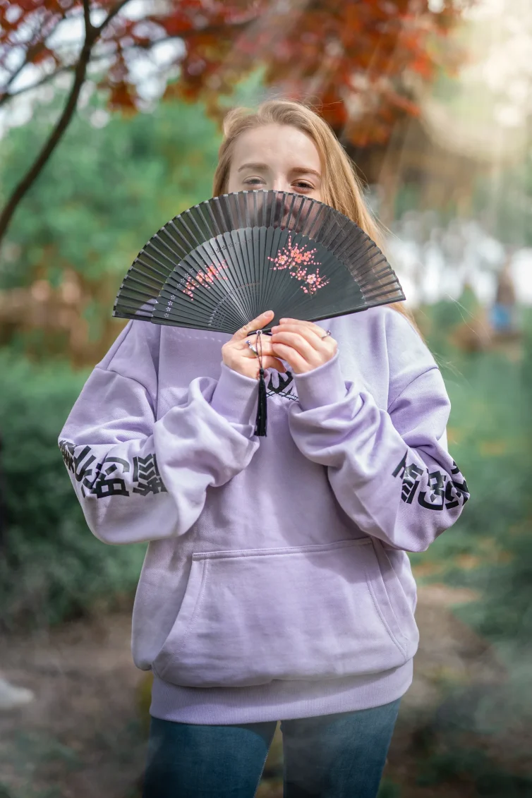 Japan Collection Drift Oversized Hoodie Lilac